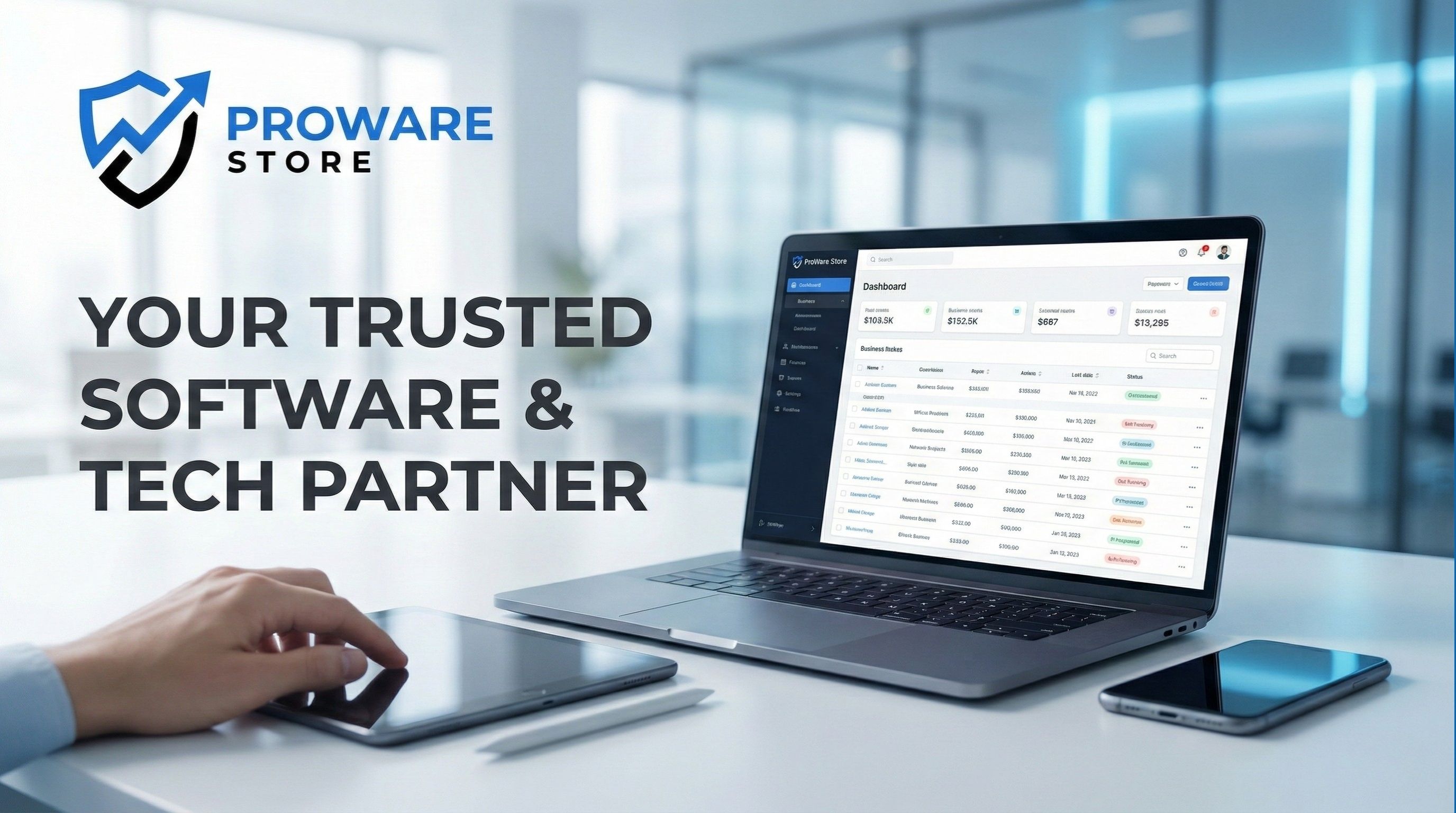 ProWare Store Software Dashboard - ระบบจัดการธุรกิจอัจฉริยะ